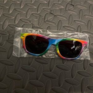 New Skittles‎ Rainbow Retro Plastic Sunglasses Unisex Mens Womens Pride